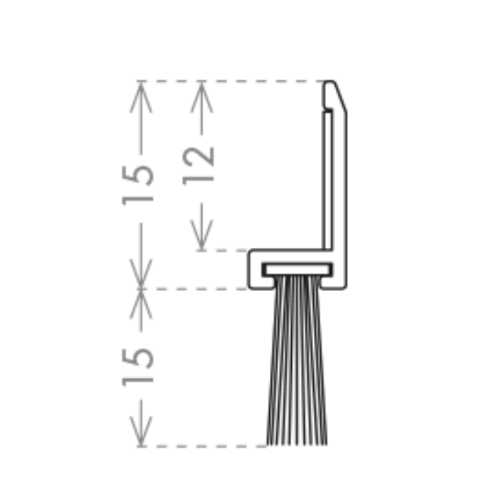 Drop-down seals CCE Horizontal Locker Brush