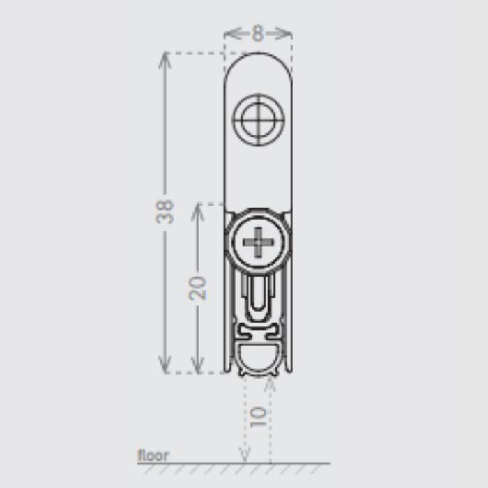 Drop-down seals CCE Slim 8 x 20