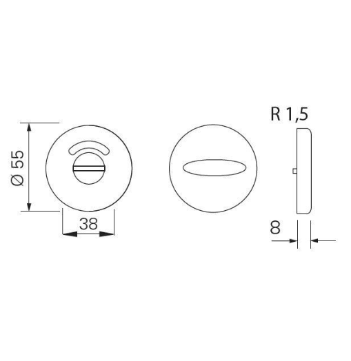 Durvju rokturis Eco Schulte SGL D-110
