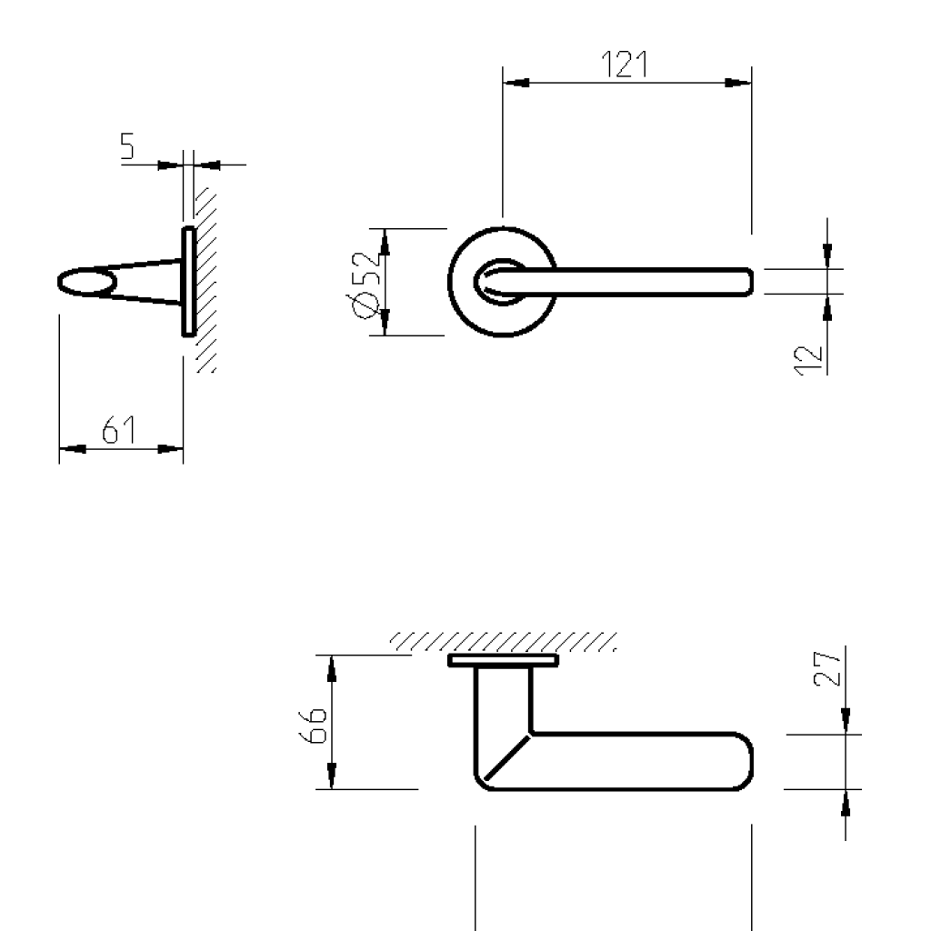 Durvju rokturis Tupai 3098 5S