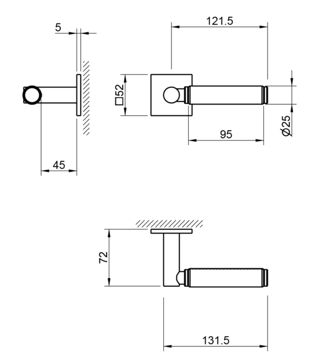 Durvju rokturis Tupai 4200/200 5SQ