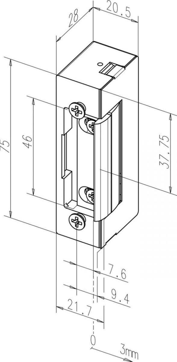 Elektrosprūds Eff Eff Assa Abloy E7E