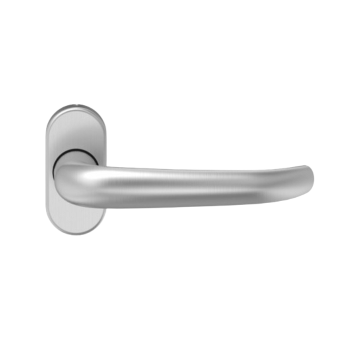 Fire-resistant door handle with oval rosette Eco Schulte 9 mm OVR D-410