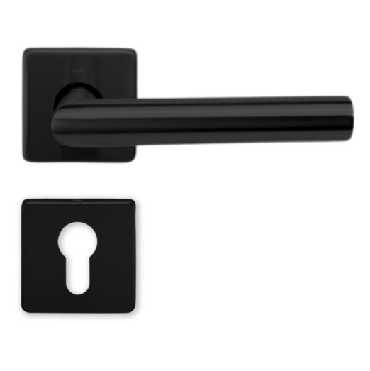 Fire-resistant door handle with PZ rosette M&T Lusy Q