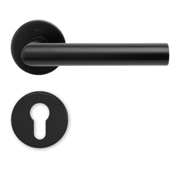 Fire-resistant door handle with PZ rosette M&T Lusy R