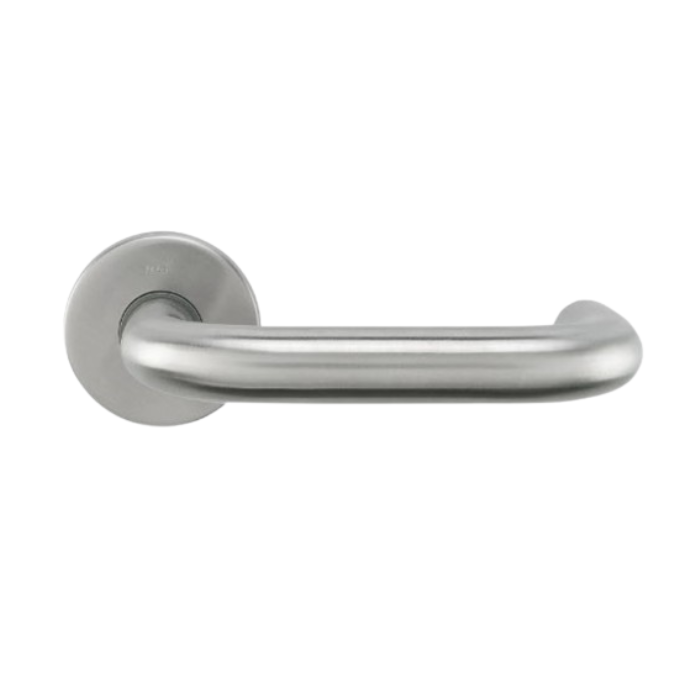 Fire-resistant door handle with PZ rosette M&T Meclis R