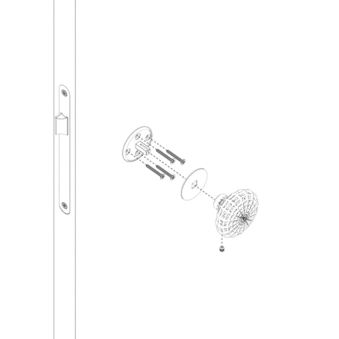 Fixed door knob Lovegrove by JNF AR.00.006