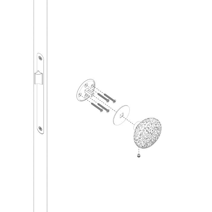Fixed door knob Lovegrove by JNF SY.00.006