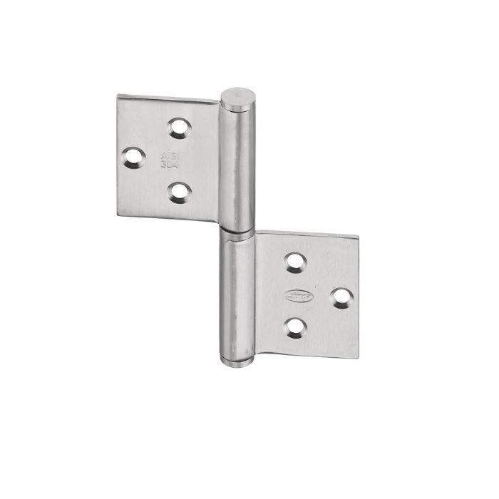 Flag type hinge reversible to overlap JNF IN.05.010