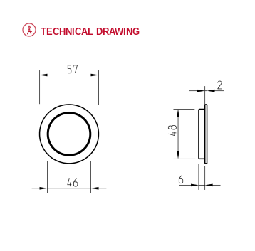 Flush handle Tupai 4128