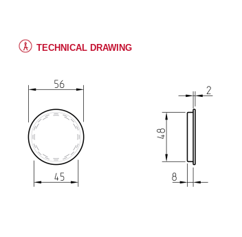 Flush handle Tupai 4129