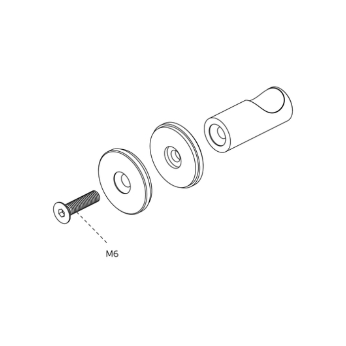 Hook for glass JNF IN.14.510.V.