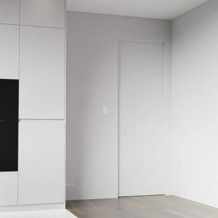 Invisible handle with WC magnetic lock - long striking plate No-Ha mini 937 SO