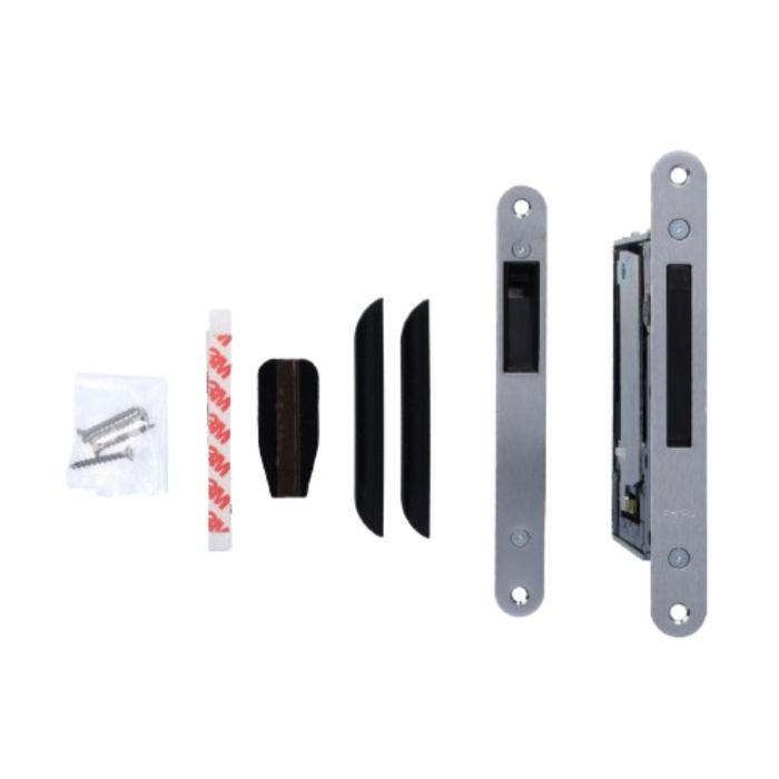 Invisible handle with WC magnetic lock - long striking plate No-Ha mini 937 SO