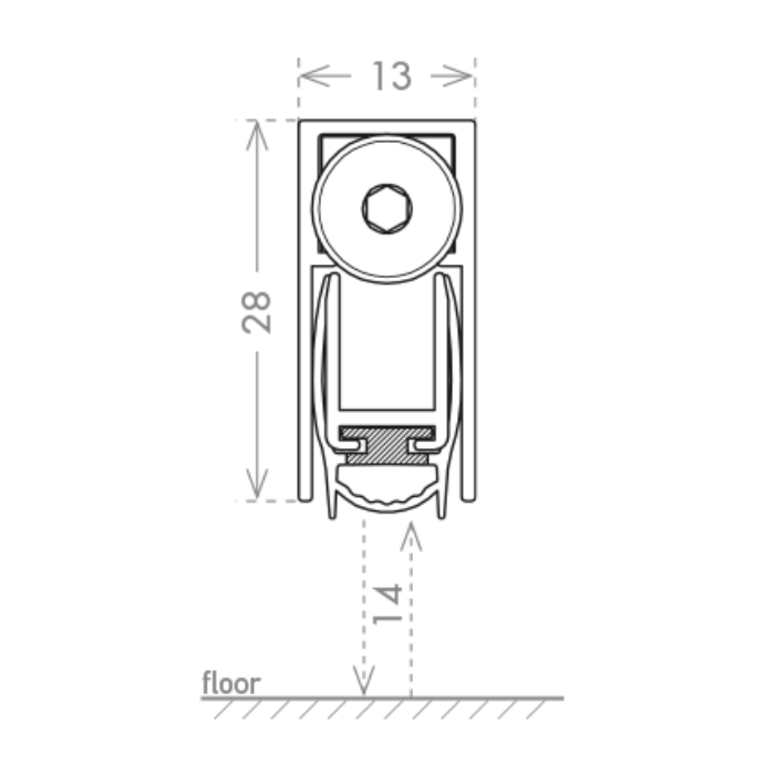 Krītošais slieksnis CCE Mini Plus 13×28
