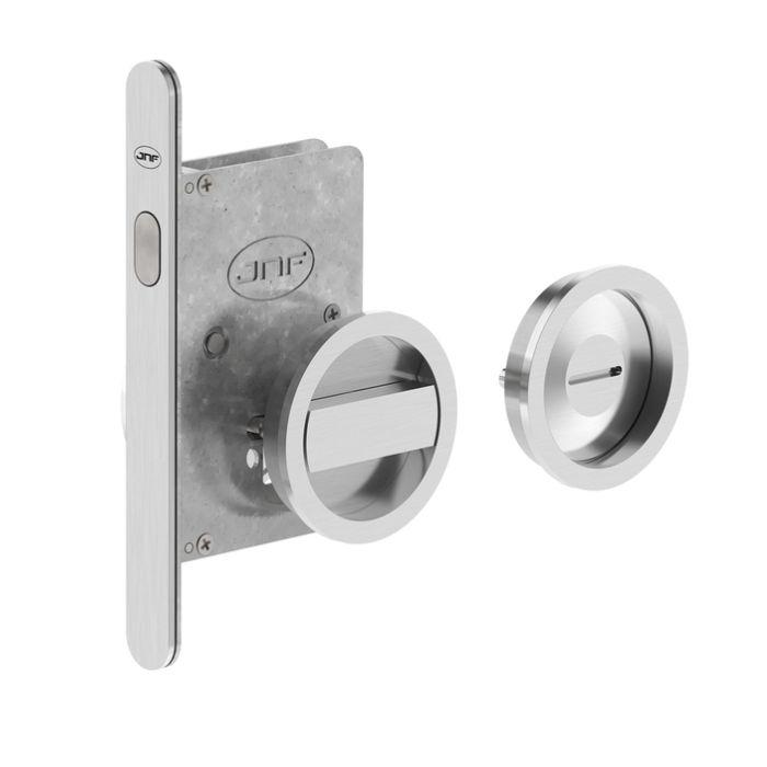 Lock with round flush handle for sliding door 20.937