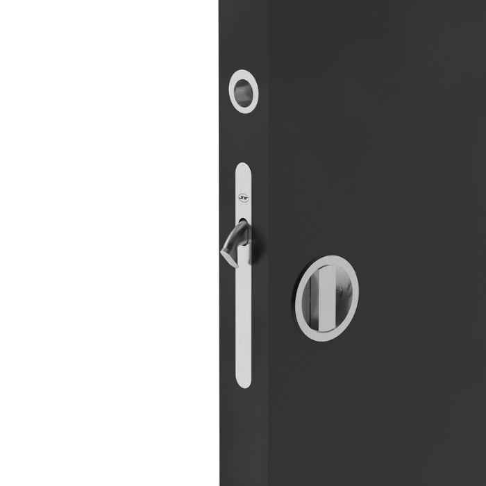 Lock with round flush handle for sliding door 20.937