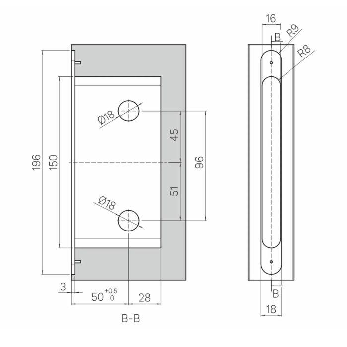 Magnetic lock with silent handle movement Krona Koblenz SPINOFF Premium