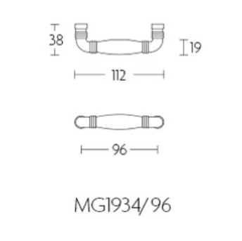 Mēbeļu rokturis Formani TIMELESS MG1934/96