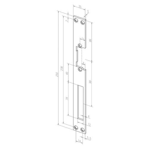Pretplāksne Eff Eff Assa Abloy 02140-01