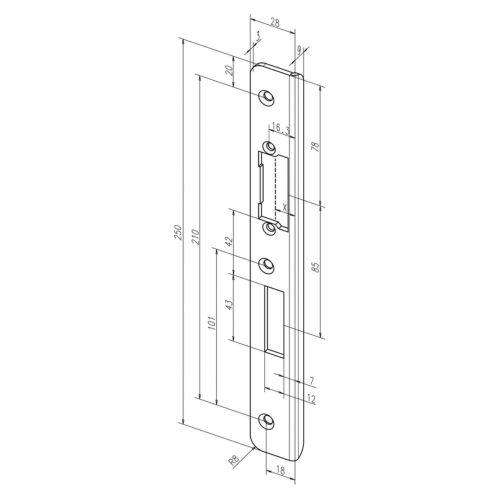 Pretplāksne Eff Eff Assa Abloy 42B35-04
