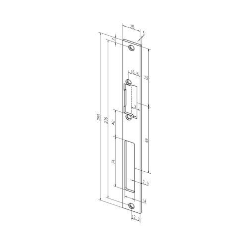 Pretplāksne Eff Eff Assa Abloy 60B35-01