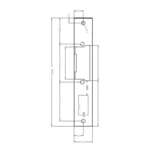 Pretplāksne Eff Eff Assa Abloy 9008