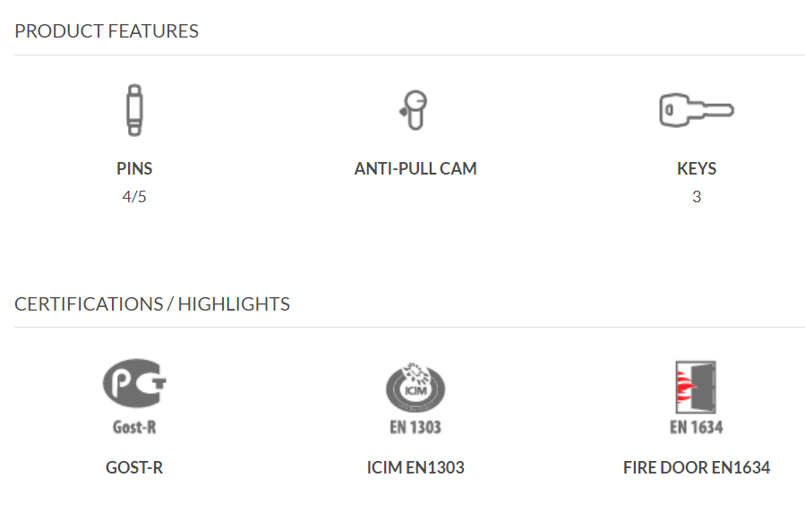 Profile cylinder AGB 600