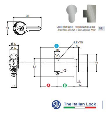 Profile cylinder with knob STV 207