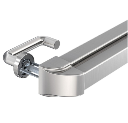 Push bar for panic doors for round rosettes Eco Schulte EPN 2000