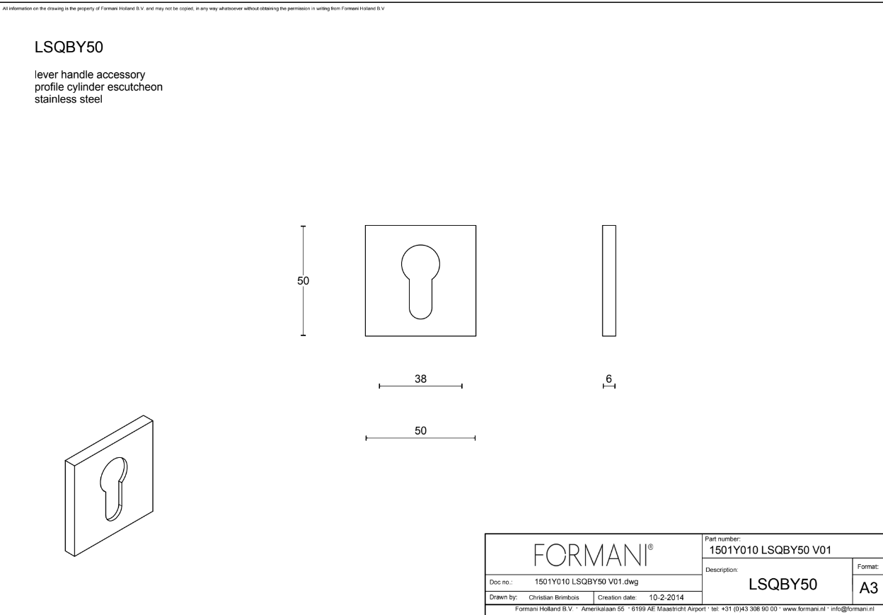 PZ rosette Formani Bobby LSQBY50