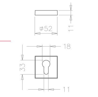 PZ rosette Tupai 3049