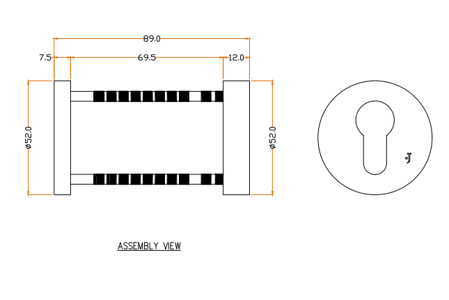 PZ security rosette Jolie J-7031