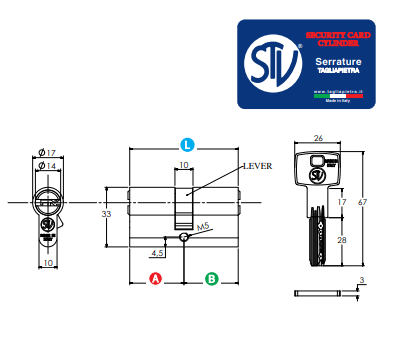 Security profile cylinder STV 250