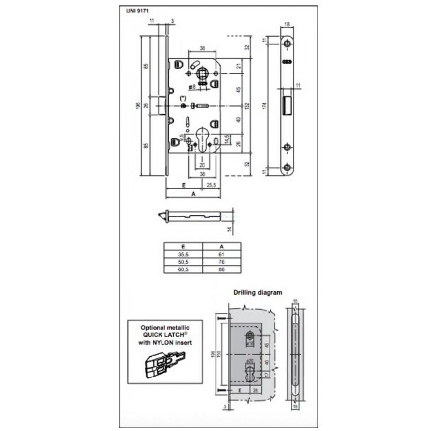 Silent lock AGB MEDIANA EVOLUTION