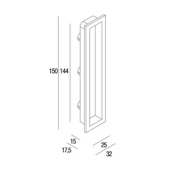 Sliding door handle Pamar MN 1097 Z