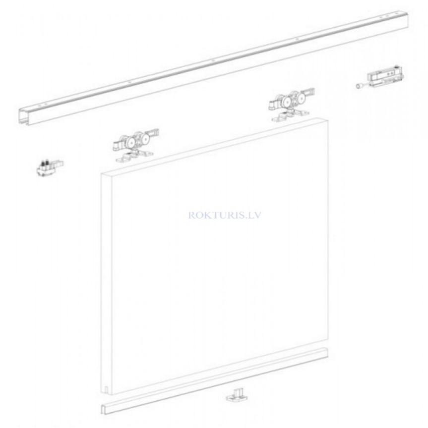 Sliding door system Terno Scorrevoli TG / NR with Soft Close brakes