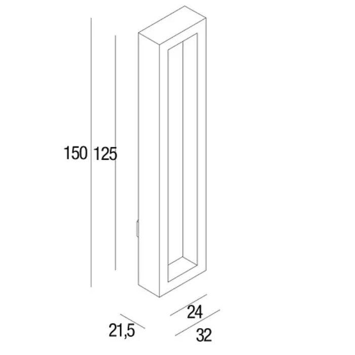 Sliding glass door handle Pamar MN 1158 Z