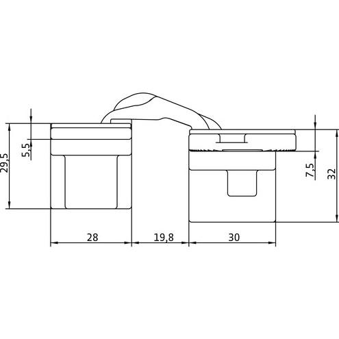 Slēptās eņģes ANSELMI AN 141 3D FVZ 12/45 (513)