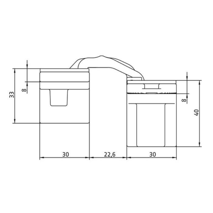 Slēptās eņģes ANSELMI AN 141 3D FVZ 14/40 (515)