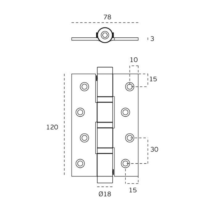 Spring hinge JNF IN.05.646