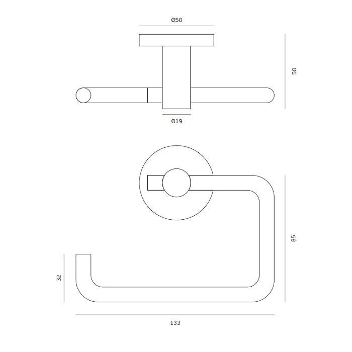Toilet paper holder JNF Fine IN.40.138