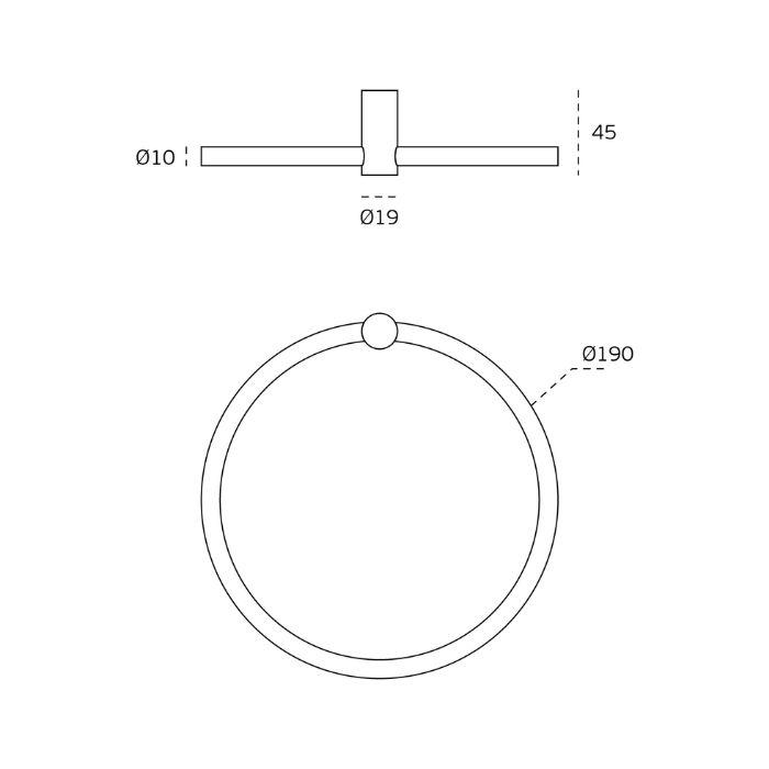 Towel holder JNF Fine IN.43.153