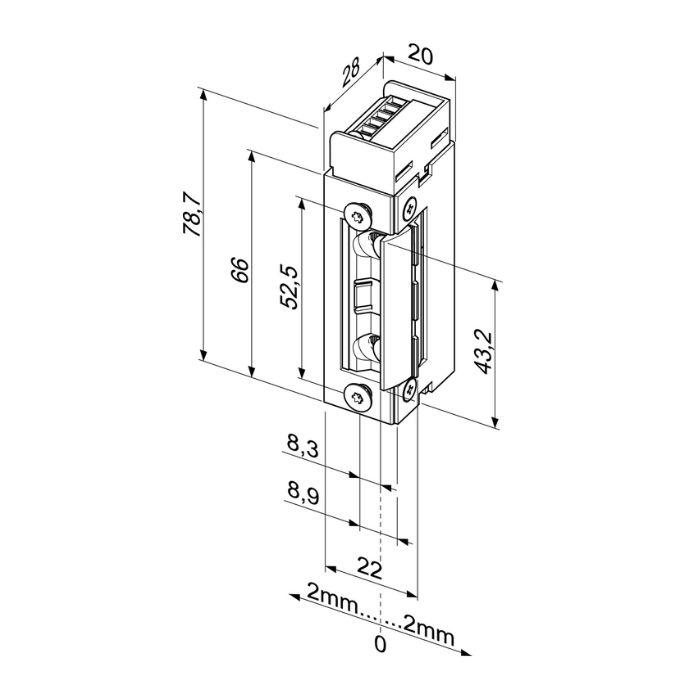 Ugunsdrošs elektrosprūds Eff Eff Assa Abloy 143