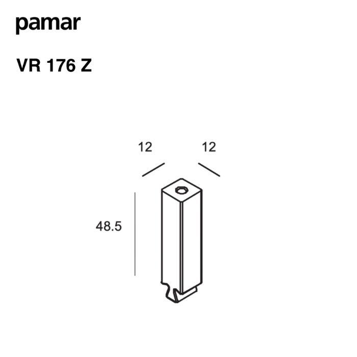 Wardrobe tube support Pamar VR 176 Z