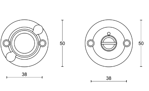 WC knob Formani BOSCO LZWC50