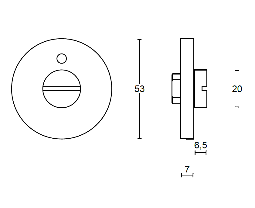 WC knob Formani TENSE BBWC53