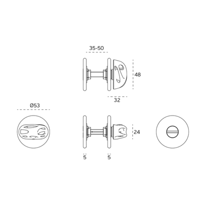 WC knob Lovegrove by JNF AF.04.001.