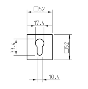 WC knob Tupai 3267 Q