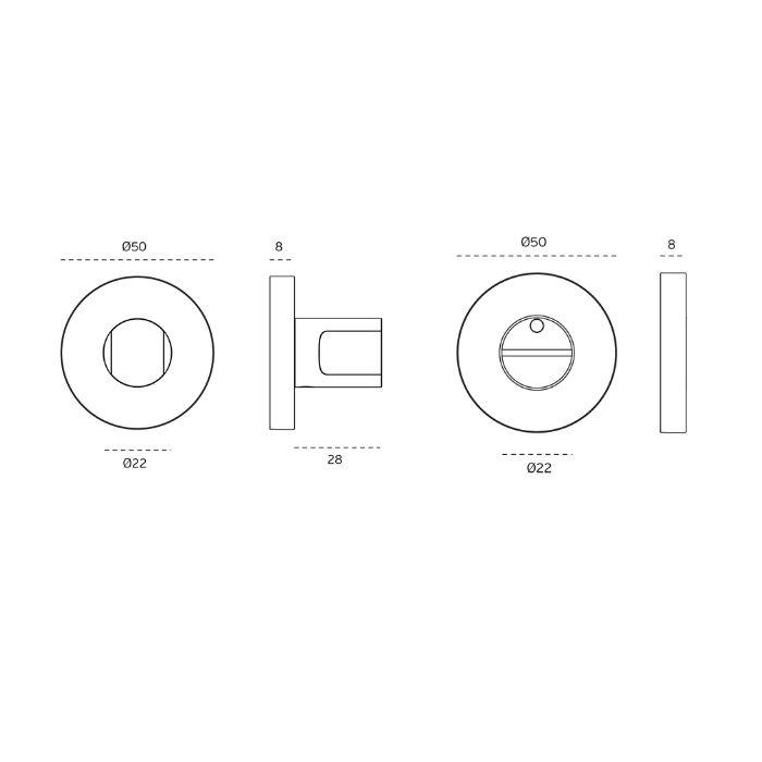 WC turn and release set JNF IN.04.101